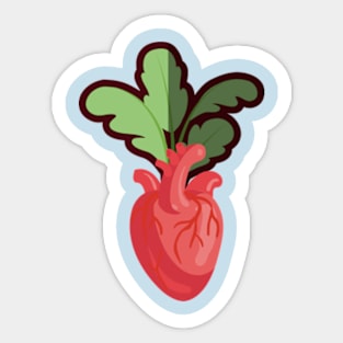 Heart Beet Sticker